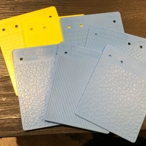 Fiskars Double Sided Texture Plates (set of 7)